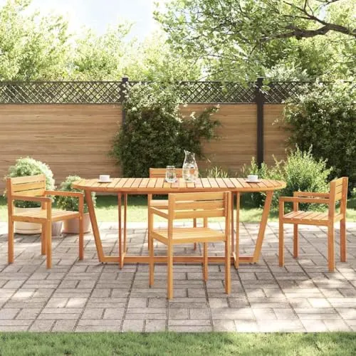 vidaXL Garten-Esstisch Oval 2
