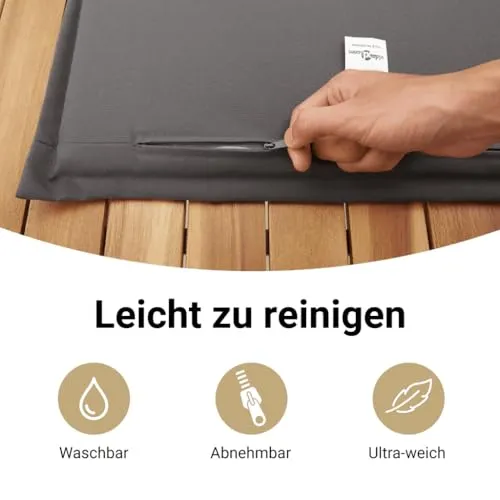 vidaXL Gartenbank Verstellbar 7