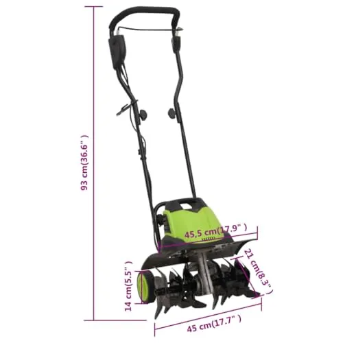 vidaXL Gartenfräse 2