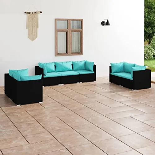 vidaXL Gartenmöbel 7-TLG 2