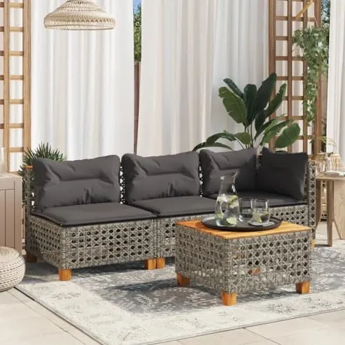 vidaXL Gartensofa 3-Sitzer 2
