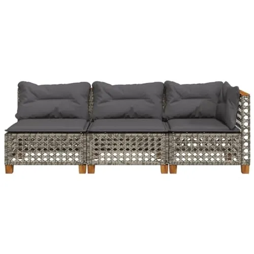 vidaXL Gartensofa 3-Sitzer