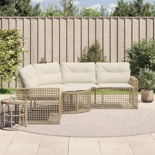 vidaXL Gartensofa L-Form 2