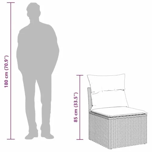 vidaXL Gartensofa-Set 4