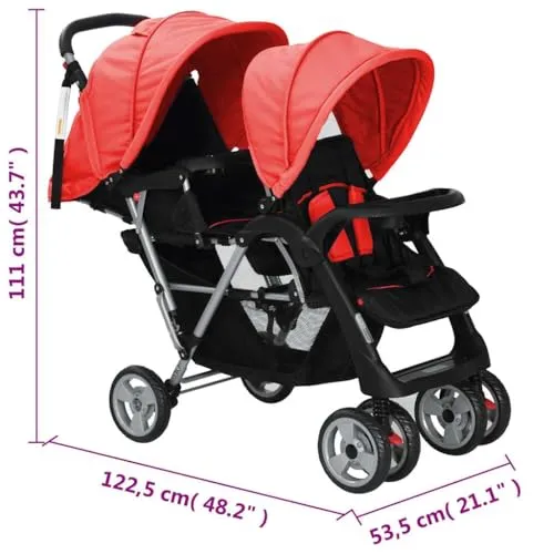 vidaXL Geschwisterwagen 2