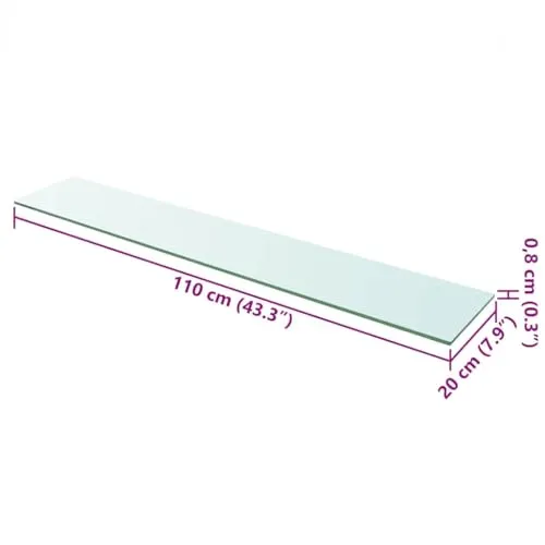 vidaXL Glasboden 6