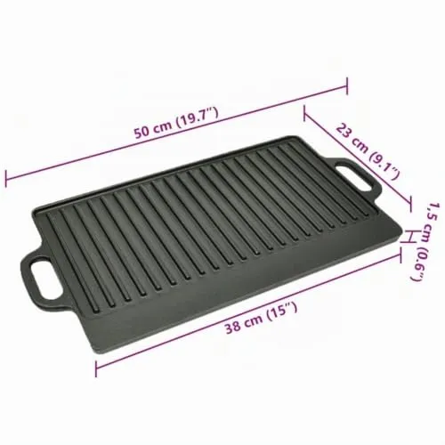 vidaXL Grillplatte 3