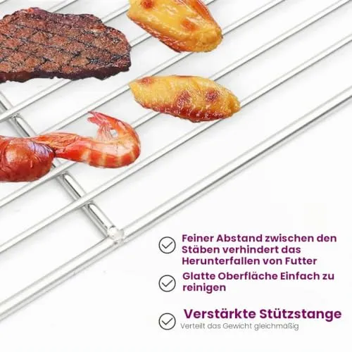 vidaXL Grillrost 4