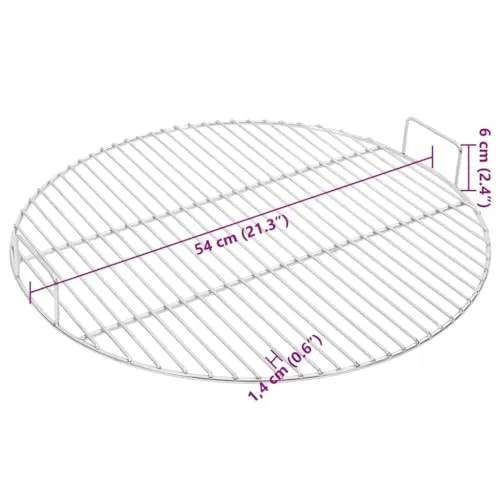 vidaXL Grillrost Ø54 cm 2