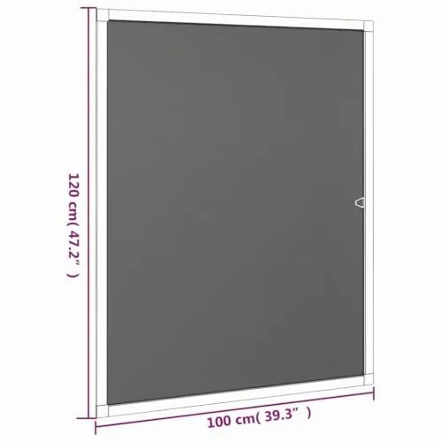 vidaXL Insektenschutz 100x120 cm 3