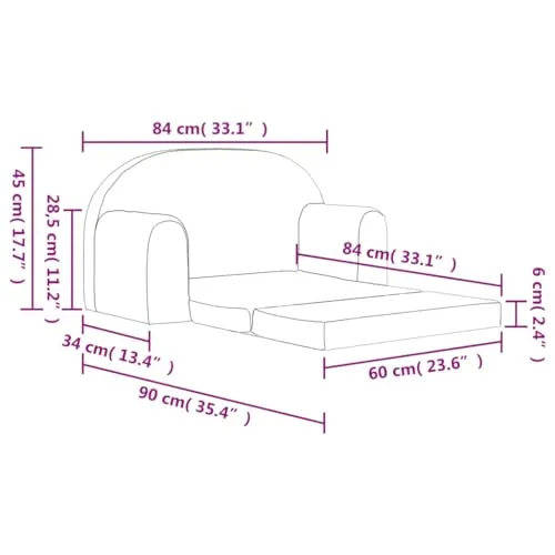 vidaXL Kinder-Schlafsofa 3