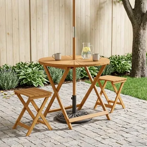 vidaXL Klappbarer Gartentisch 2