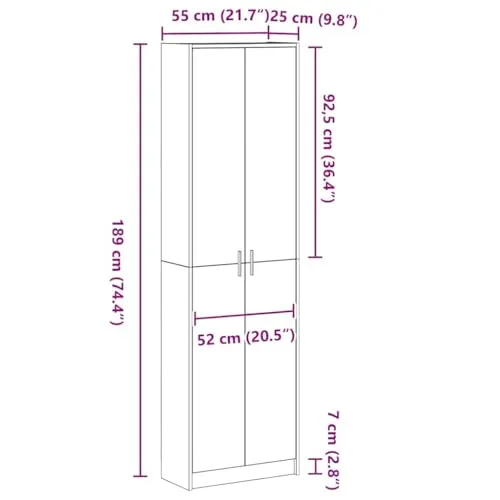 vidaXL Kleiderschrank 3