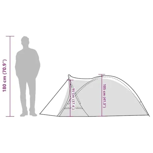 vidaXL Kuppel-Campingzelt 4