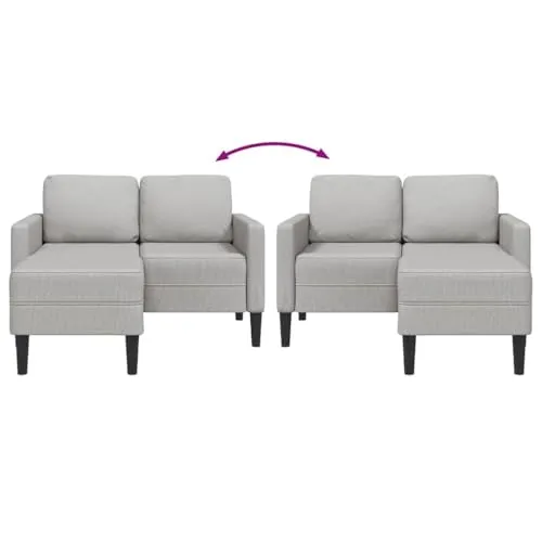 vidaXL L-förmiges Sofa UC 7