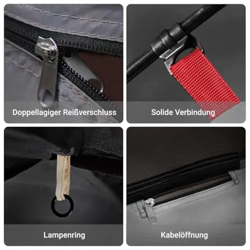 vidaXL Lagerzelt 9 Fächer 4