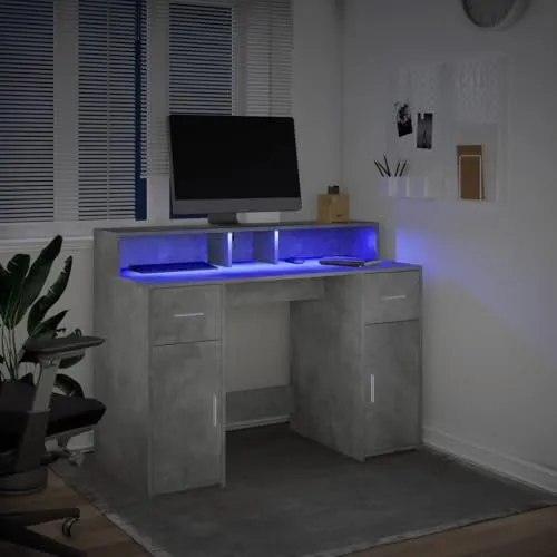 vidaXL LED-Schreibtisch 2