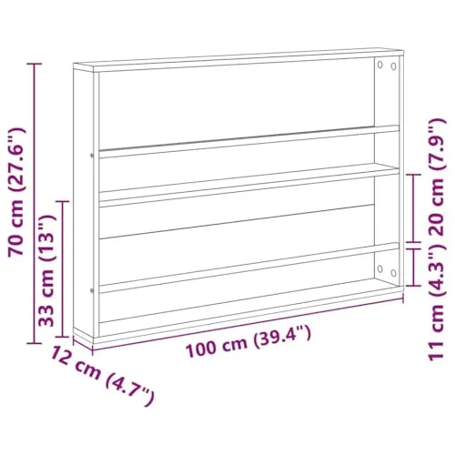 vidaXL Magazinregal 4