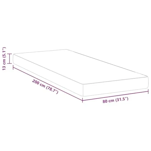 vidaXL Matratze Mittel 3