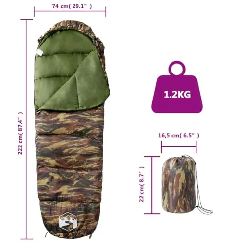 vidaXL Mumienschlafsack 2