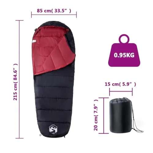 vidaXL Mumienschlafsack 7