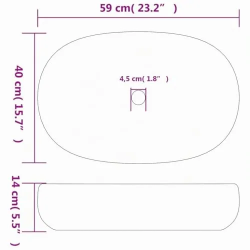 vidaXL Oval UC 3