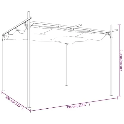 vidaXL Pergola 3