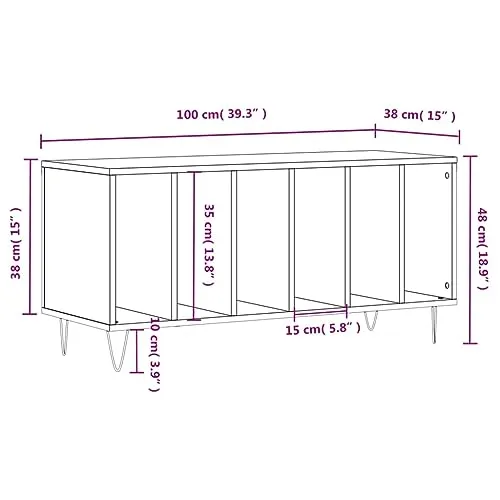 vidaXL Plattenschrank 3