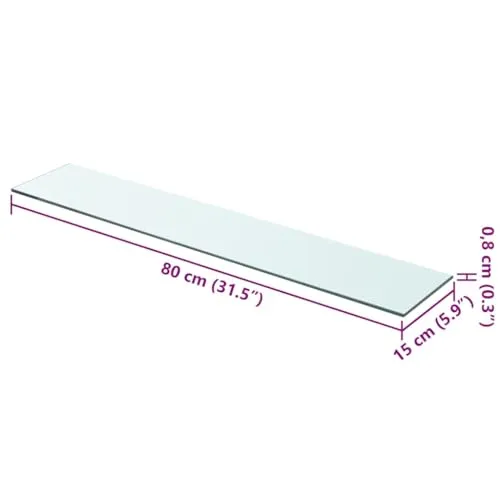 vidaXL Regalboden 80x15cm 2