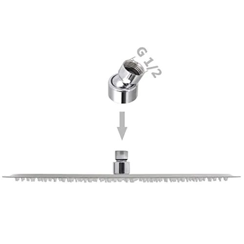 vidaXL Regenbrause 40 cm 2