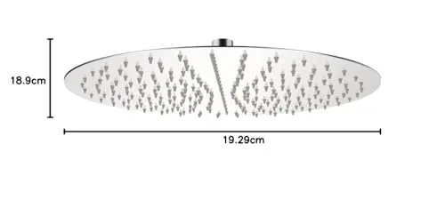 vidaXL Regenbrause 40 cm 6