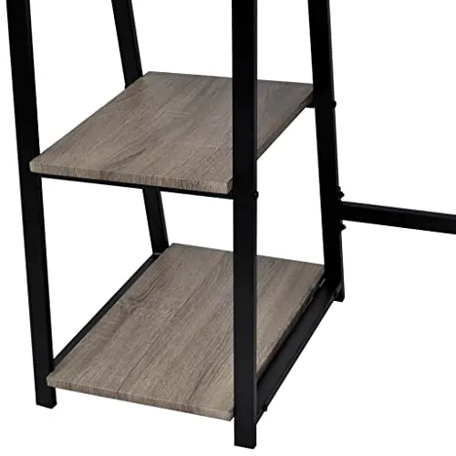 vidaXL Schreibtisch 2 Regale 3