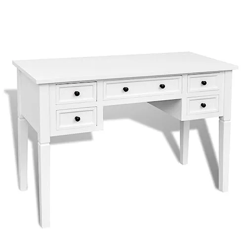 vidaXL Schreibtisch 5 Schubladen 5