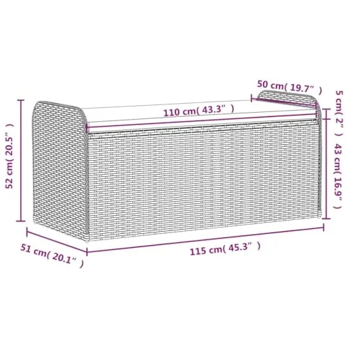 vidaXL Sitzbank 4