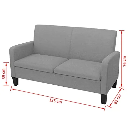 vidaXL Sofa 2-Sitzer 3