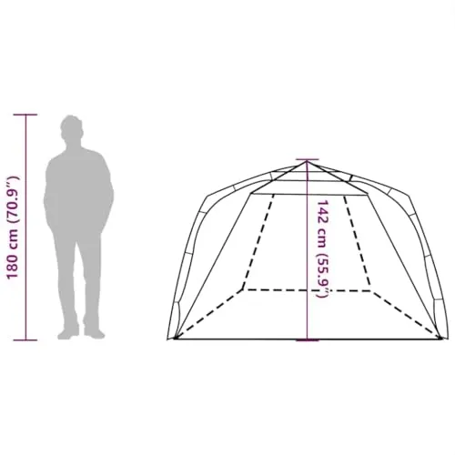 vidaXL Strandzelt 4