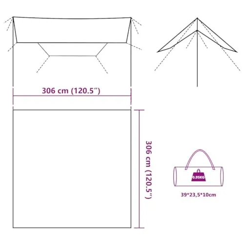 vidaXL Tarp 3