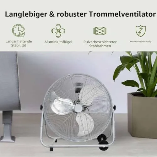 vidaXL Trommelventilator UC 3