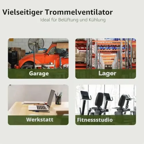 vidaXL Trommelventilator UC 6