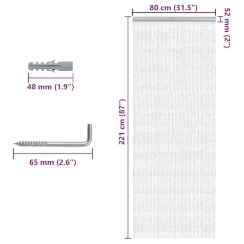 vidaXL Türvorhang UC 6