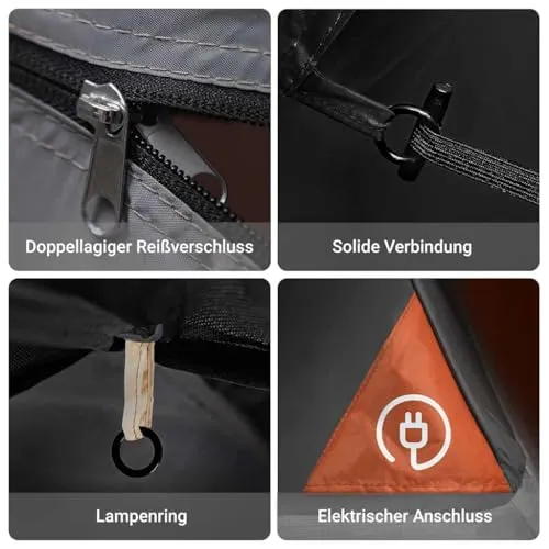 vidaXL Tunnelzelt 5