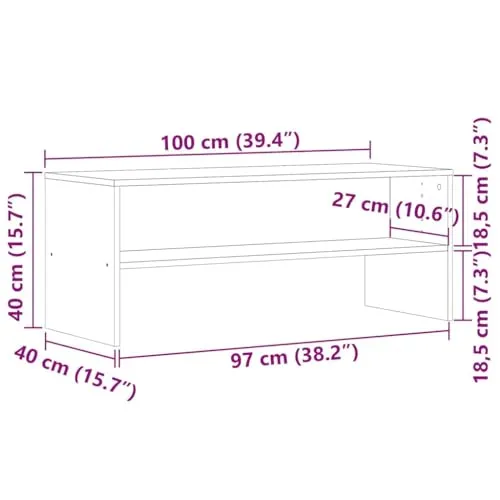 vidaXL TV-Regal 3