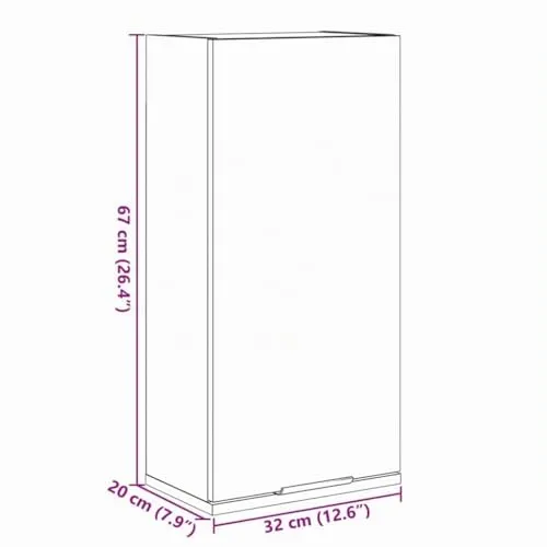 vidaXL Wand-Badschrank 3