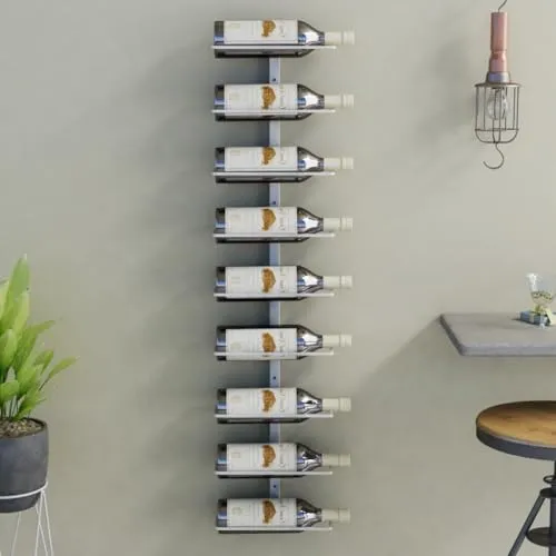 vidaXL Wand Weinregal 3