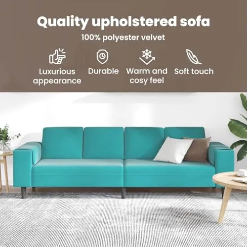 vidaXL Wohnzimmer Couch 4