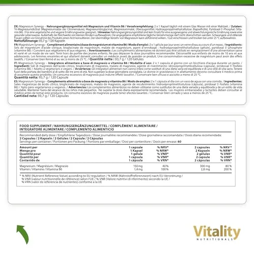 Vitality Nutritionals Magnesium Synergy 5