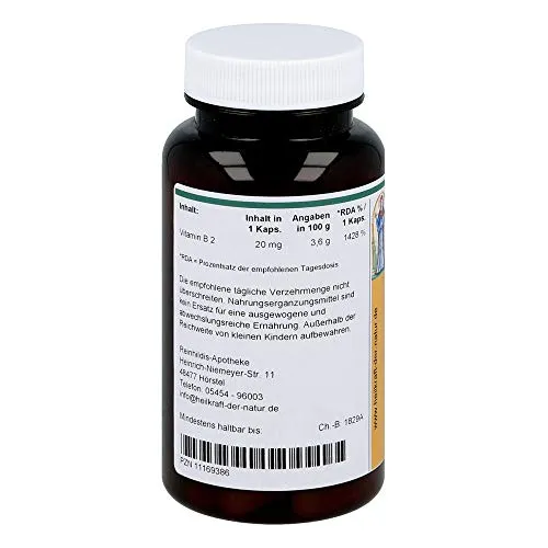 Vitamin B2 20 mg Riboflavin Kapseln 2