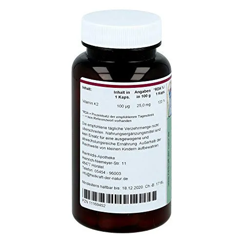 Vitamin K2 100 µg MK7 Kapseln 2