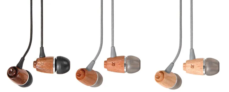 Vivanco Aircoustic Holzgehäuse-Ohrhörer