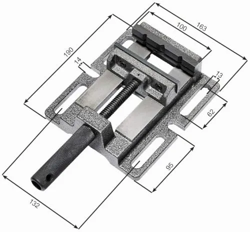 WABECO Maschinenschraubstock 100 mm 2